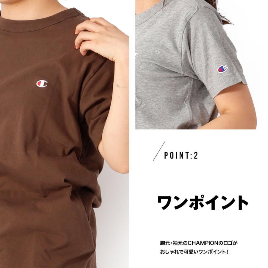 Tシャツ レディース チャンピオン Champion おしゃれ シンプル 半袖 夏 部屋着 アウトドア ブランドロゴ トップス インナー メンズ F0046 C3 P300 G Passio ジーパッシオ 通販 Yahoo ショッピング