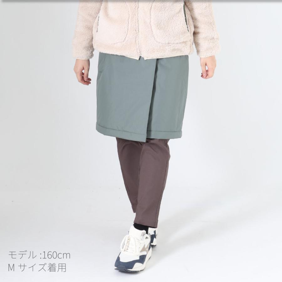 マーク&ロナ　中綿入り巻きスカート風パンツ レディース LOGOS park ロゴス ラップスカート 巻きスカート スカート