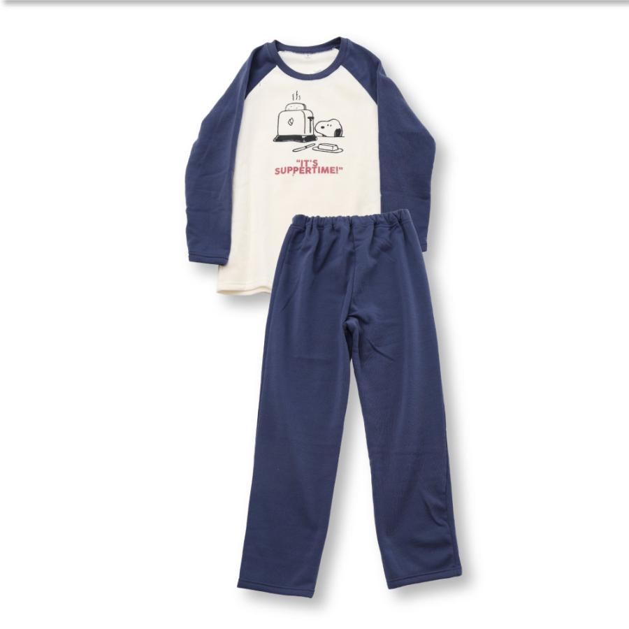 レディース PEANUTS スヌーピー 裏起毛 パジャマ スウェット