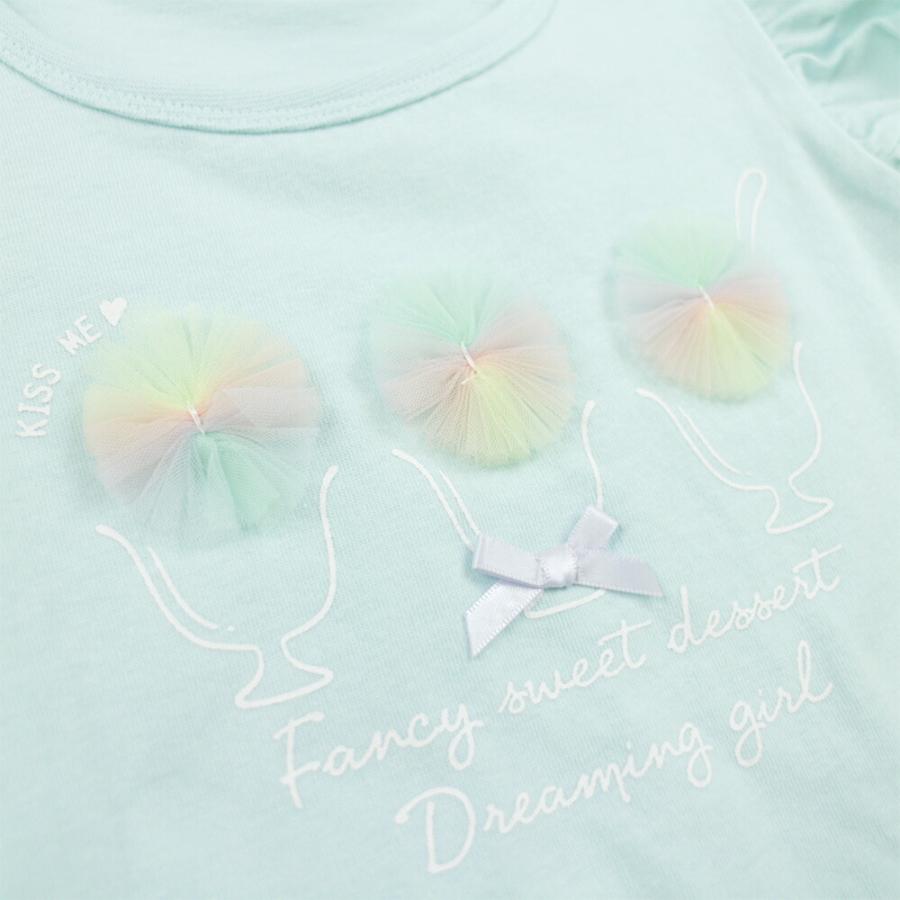 Tシャツ 半袖 女の子 キッズ ベビー アイスクリームのチュール