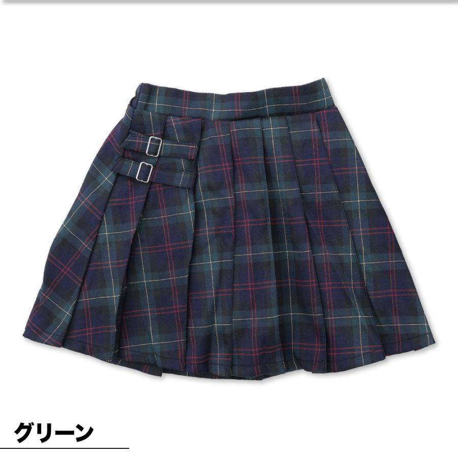 チアガール キッズ 女の子 プリーツ スカート 140 150 160 タータン