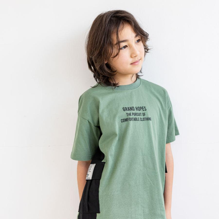 子供服 男の子 140 150 160 半袖 Tシャツ 綿100％ 通学 ロゴ 英字