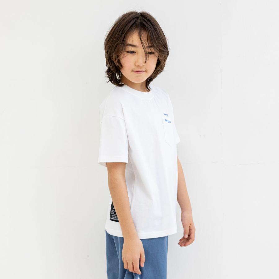 子供服 男の子 140 150 160 半袖 Tシャツ 綿100％ 通学 ロゴ 英字
