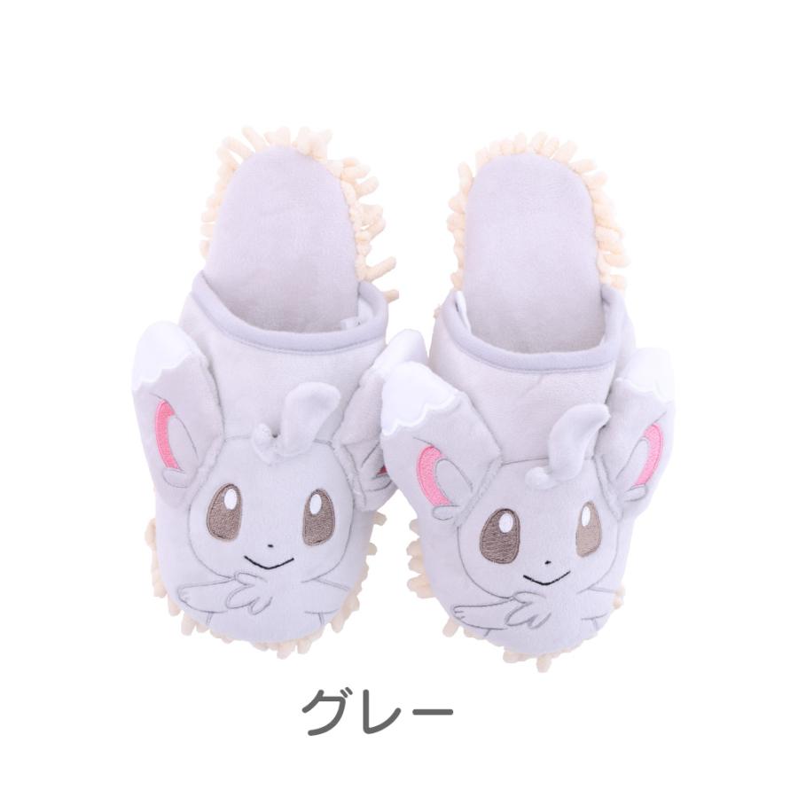 スリッパ ポケモン キャラクター ピカチュウ 室内履き モップ : G