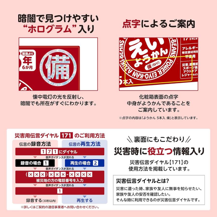 井村屋　えいようかん　長期保存用 非常食 えいようかん5本入り_20個セット