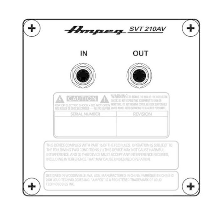 [※お取り寄せ商品]  Ampeg SVT-210AV アンペグ スピーカー・キャビネットの画像