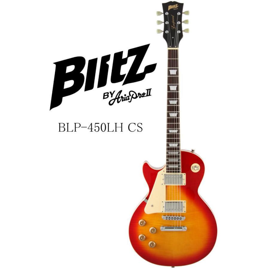 《※入荷しました。 在庫あります。》 Blitz by AriaProII BLP-450 LH CS(Cherry Sunburst) ブリッツ 左用 エレキギター チェリー・サンバースト｜g-sakai