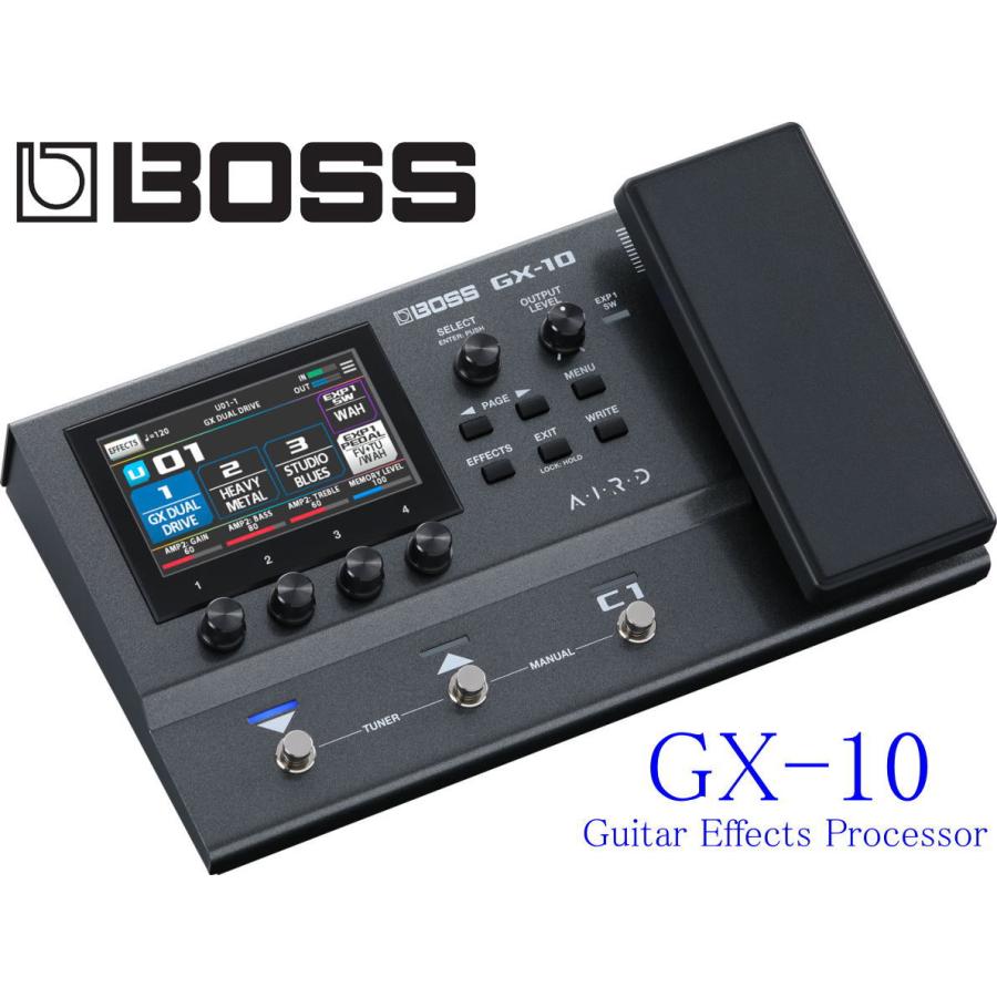 BOSS GX-10 ギター／ベースエフェクター【新品・未開封品】 新製品】BOSS / GX-10 スマートに演奏を彩るポータブル・マルチ