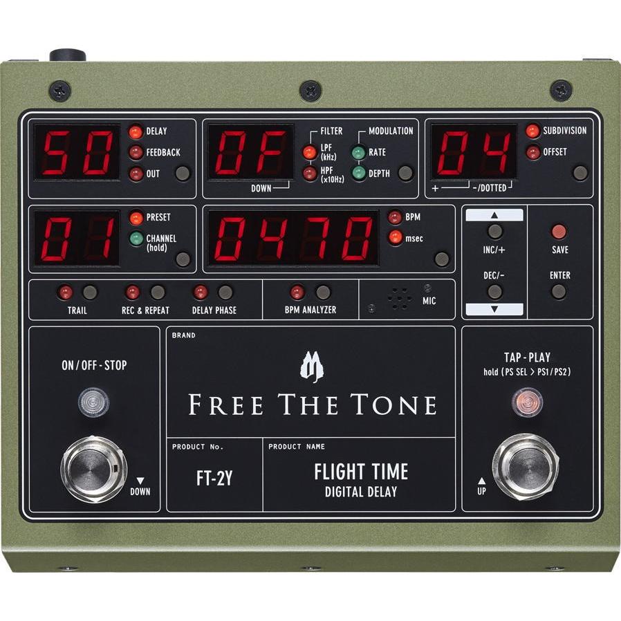 ■【箱・取説・電源付】Free The Tone FT-2Yデジタルディレイ お取り寄せ商品] FREE THE TONE / FT-2Y FLIGHT TIME DIGITAL DELAY