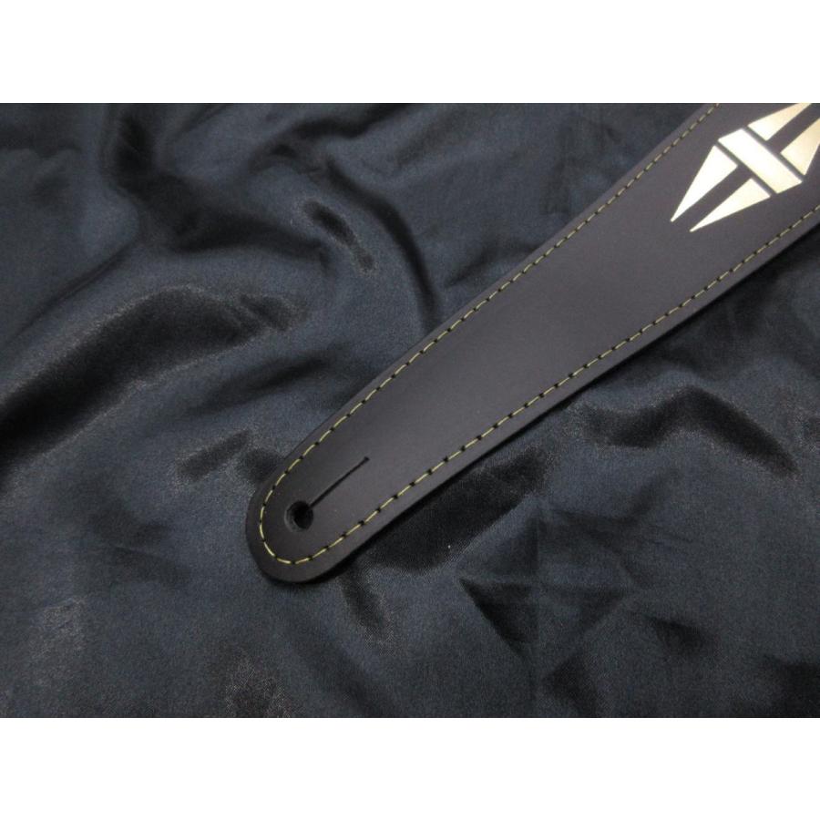 Gibson 【ASSD-BLK】 The Split Diamond Black Leather Strap ギブソン レザー・ギター・ストラップ ブラック｜g-sakai｜02