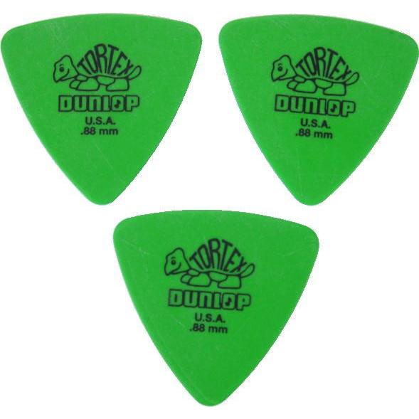 チープトリック　ピック３枚セット DUNLOP JIM TORTEX TRIANGLE green .88 ジム ダンロップ ピック