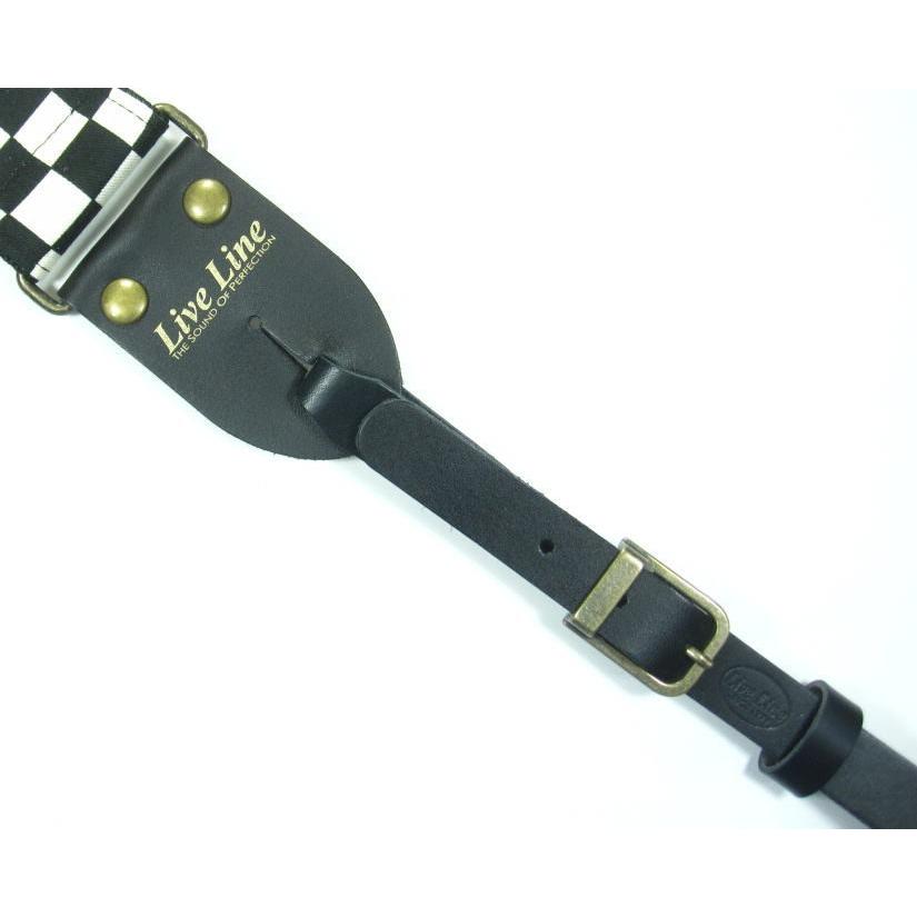 LIVE LINE ストラップ ライブライン ギターストラップ LS2400KSB ちりめん 草桜 和柄