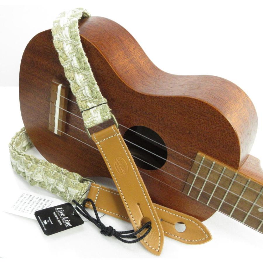 Live Line 【YUS23-1】 Ukulele Strap Natural ライブライン ウクレレ