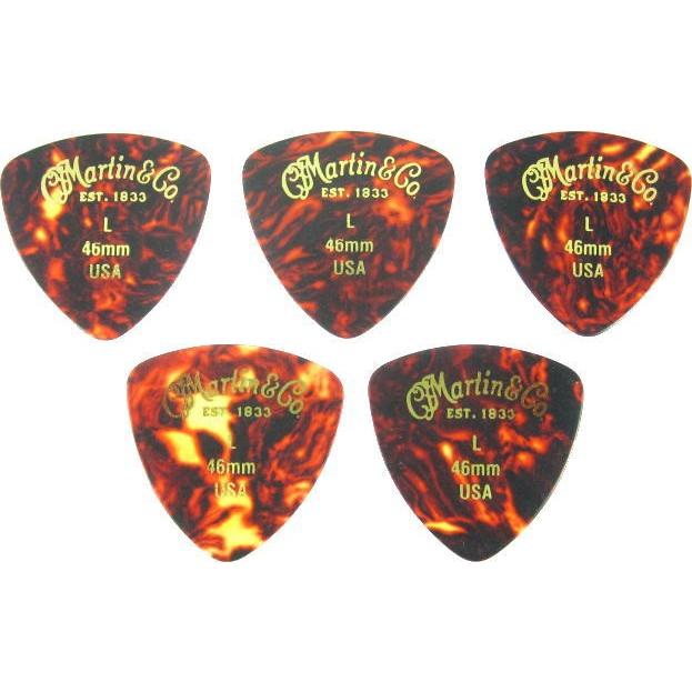 新しい季節 Martin PICK Triangle Shell L マーティン ピック 5枚セット べっ甲柄 おにぎり型