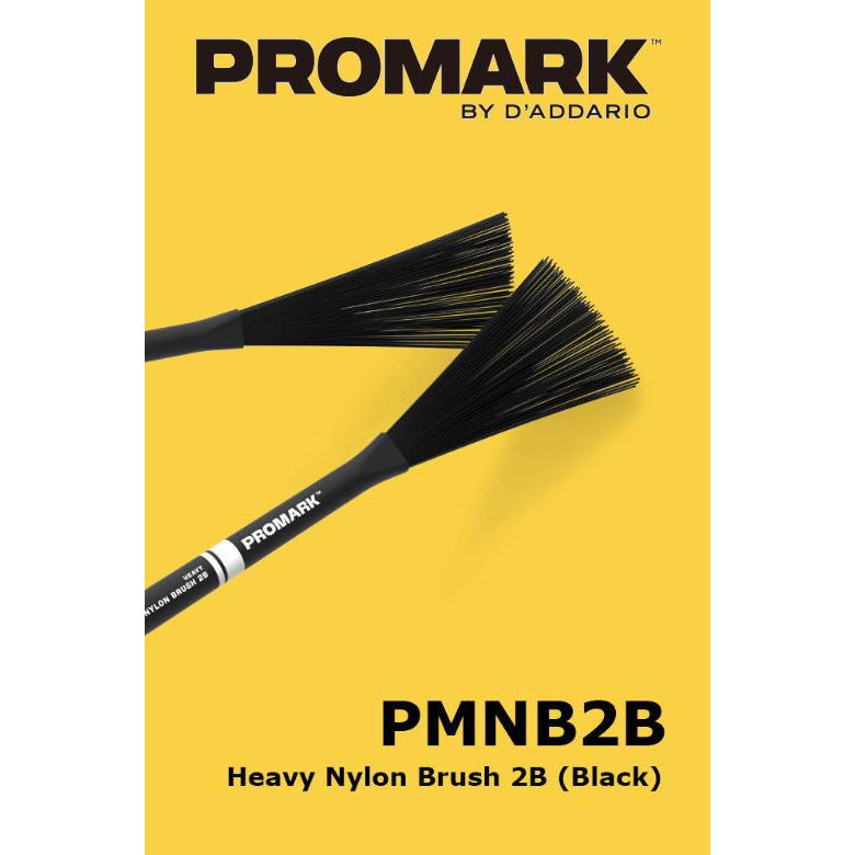 PROMARK PMNB2B Heavy Nylon Brush 2B Black プロ・マーク ヘヴィー ナイロン・ブラシ ブラック ...
