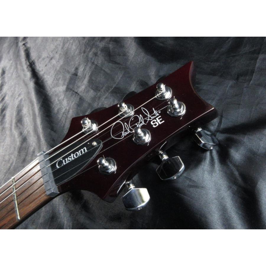PRS SE Custom 24ポールリードスミスブラックチェリー美品ケース付き PRS SE Custom24-08 Charcoal Cherry Burst エレキギター ポール