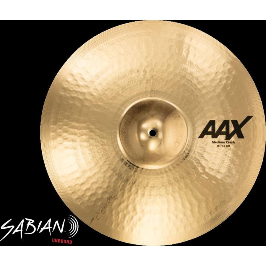 SABIAN AAX-18MC-B Medium Crash 18\"(46cm) セイビアン クラッシュ・シンバル AAXシリーズ ミディアム・クラッシュ"