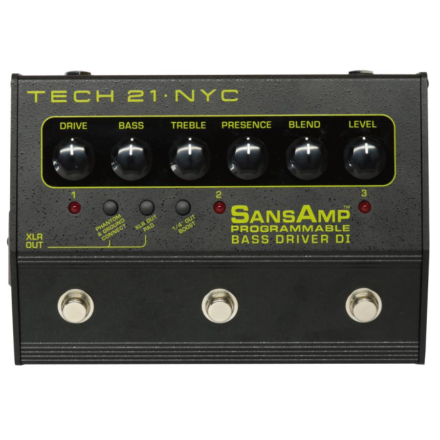 お取り寄せ商品] Tech21 SansAmp PBDR 3ch PROGRAMMABLE BASS DRIVER