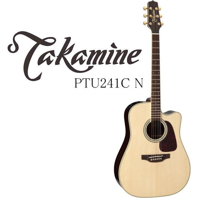 Takamine エレアコギター PTU408 NS 純正セミハードケース付き‼︎
