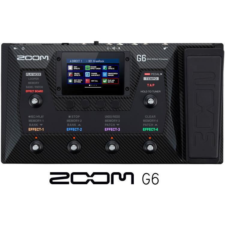 ZOOM マルチエフェクター G6 全部セット ズーム(楽器) 《※入荷しました。 在庫あります。》 ZOOM G6 Guitar