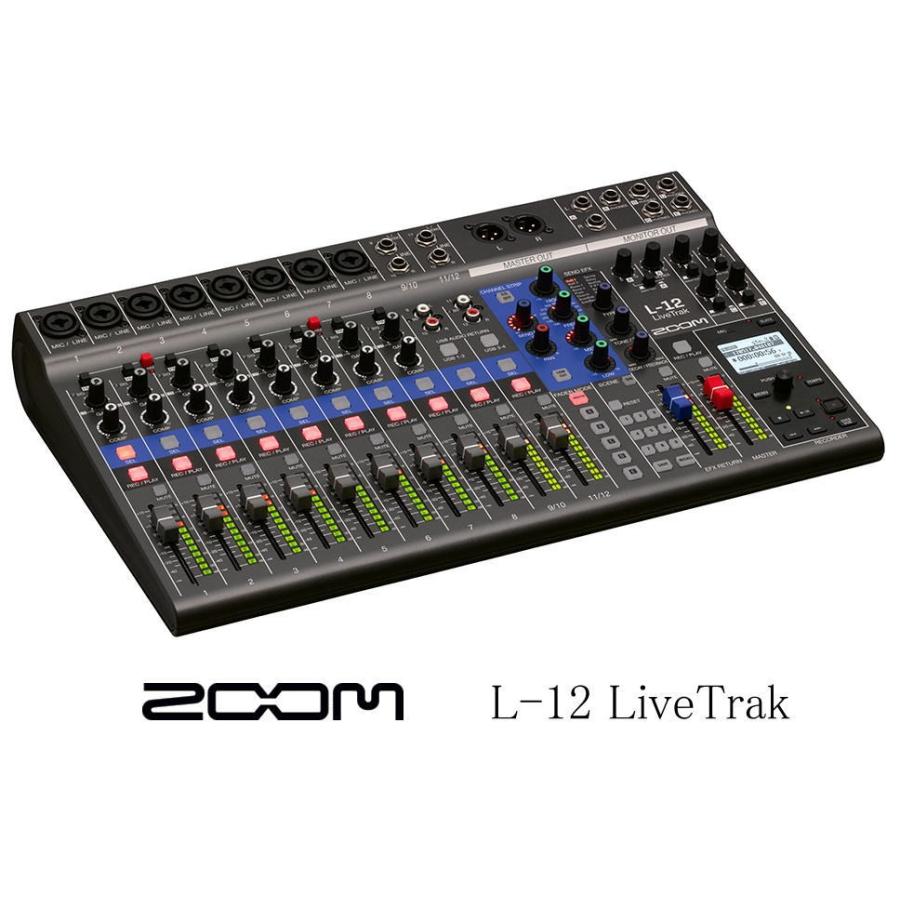 お取り寄せ商品] ZOOM LiveTrak L-12 12-Track Live Mixer / Recorder