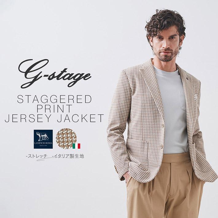美品✨ G-STAGE ジーステージ　テーラードジャケット　アンコン　チェック柄 g-stage G-STAGE ジーステージ メンズ ジャケット イタリア製