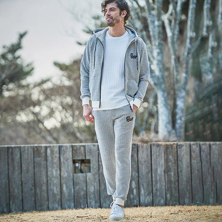 g-stage（ジーステージ） ジョガーパンツ メンズ イージーパンツ 格子