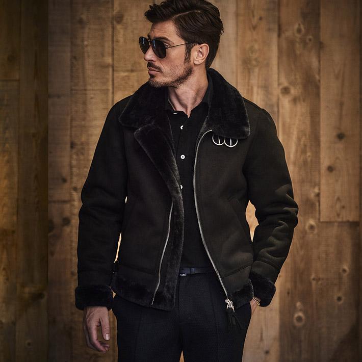 g-stage フェイクムートン ブルゾン スタンドネック アウター 防寒