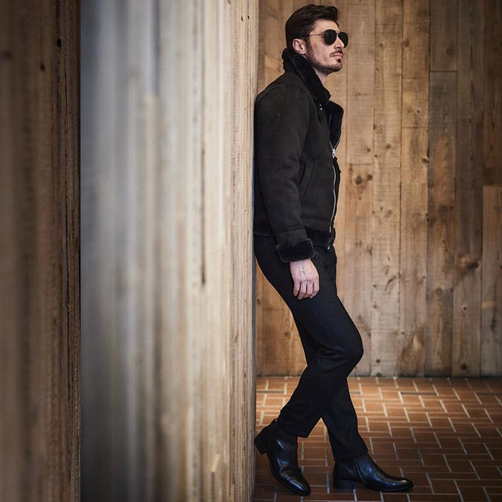 g-stage（ジーステージ） フェイクムートン ブルゾン スタンドネック