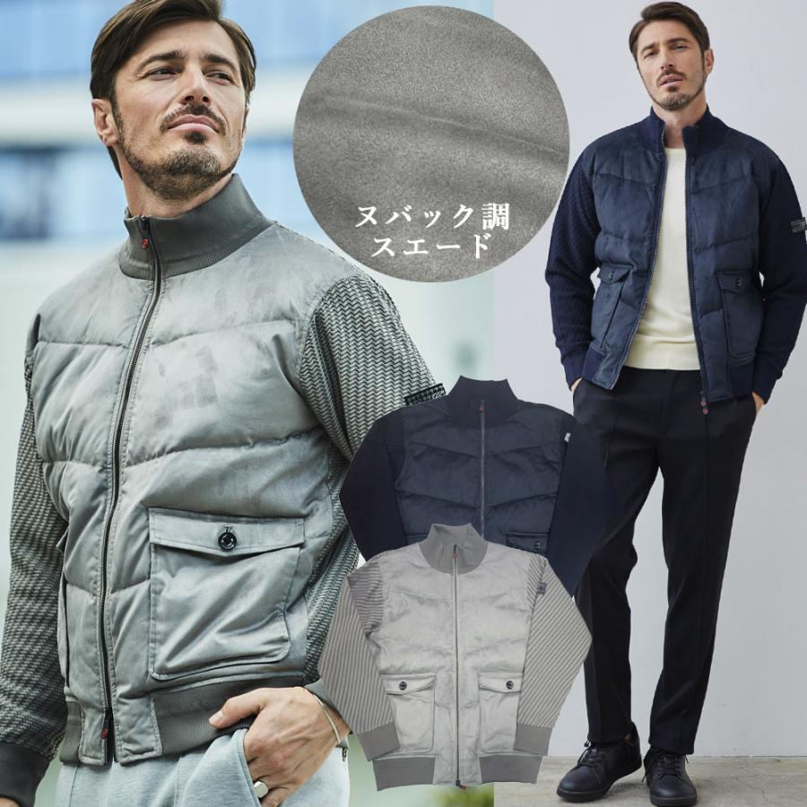 G-stage ジーステージ ダウンニットコンビブルゾン グレー M g-stage