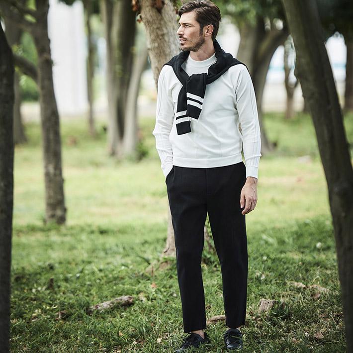 g-stage（ジーステージ） リラックスパンツ ニット ストレッチ