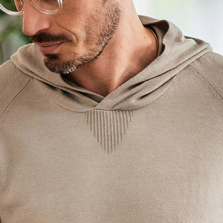 g-stage（ジーステージ） パーカー メンズ ニット 保温 吸湿蓄熱 G