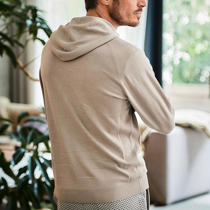 g-stage（ジーステージ） パーカー メンズ ニット 保温 吸湿蓄熱 G