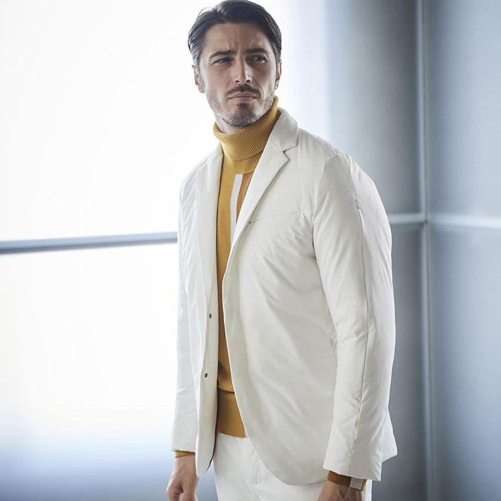 G-stage ジーステージ　メンズ　テーラード　ダウン　ジャケット　LL 白 g-stage（ジーステージ） SALE ダウンジャケット メンズ テーラード 撥