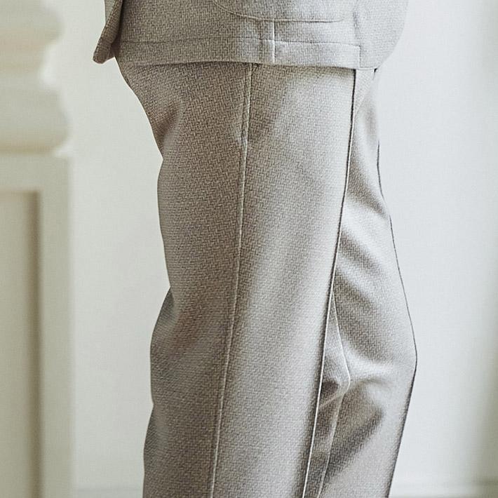 未使用　Gステージ　ストレッチトラウザーズ　ヘリンボーン　ダウン　48 L 未使用 Gステージ ストレッチトラウザーズ ヘリンボーン ダウン 48 L