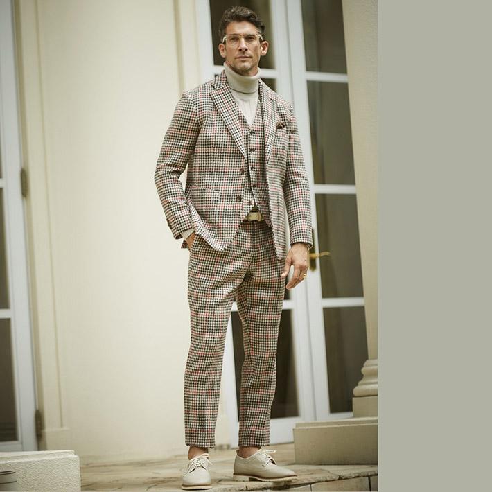 HARRIS TWEED ジーステージ ツイード ジレ メンズ ベスト HARRIS TWEED ジーステージ ツイード ジレ メンズ ベスト