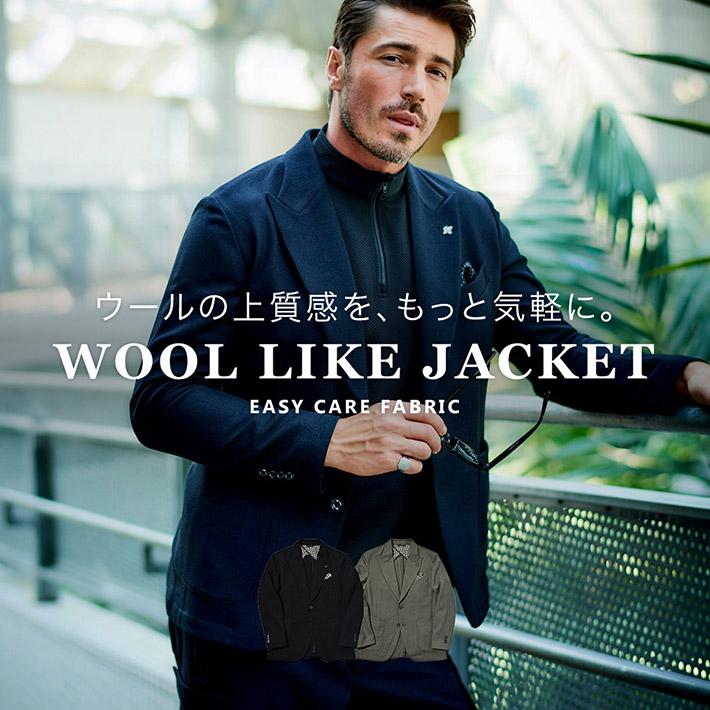 g-stage（ジーステージ） ジャケット メンズ テーラード ウールライク