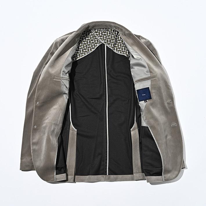 値下）g-stage 秋冬 コーデュロイストレッチ ジャケット+パンツ 48 L g-stage（ジーステージ） スラックス 秋冬 ストレッチコーデュロイ