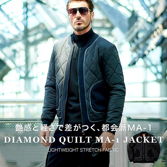 g-stage（ジーステージ） ブルゾン メンズ 中綿 キルティング アウター