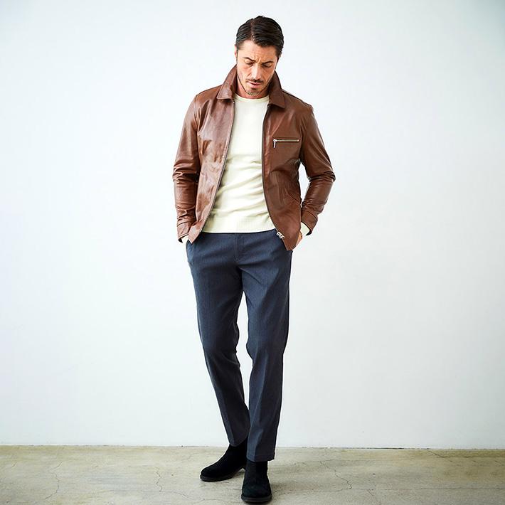 g-stage 羊革 シングルライダースジャケット XL g-stage 羊革 シングルライダースジャケット XL g-stage 羊革 シングル