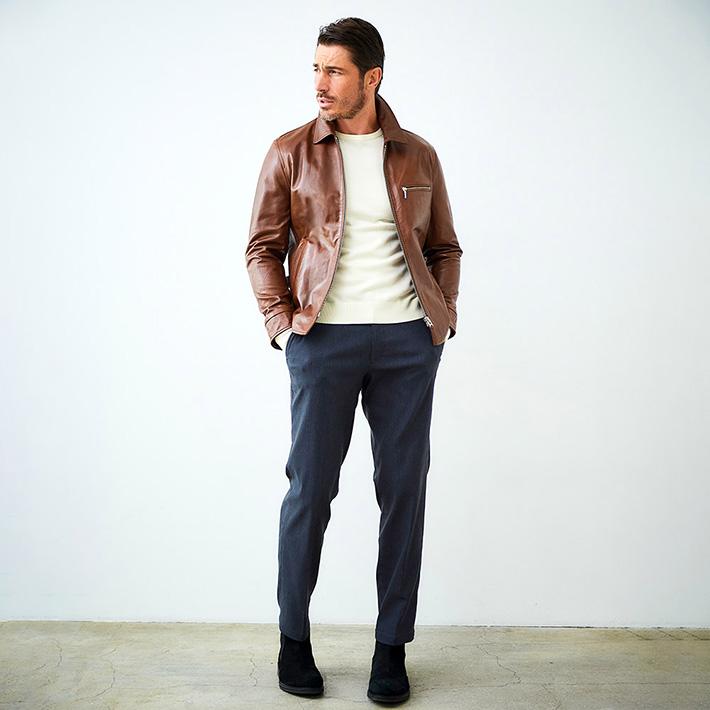 g-stage（ジーステージ） レザージャケット メンズ ライダース シープ