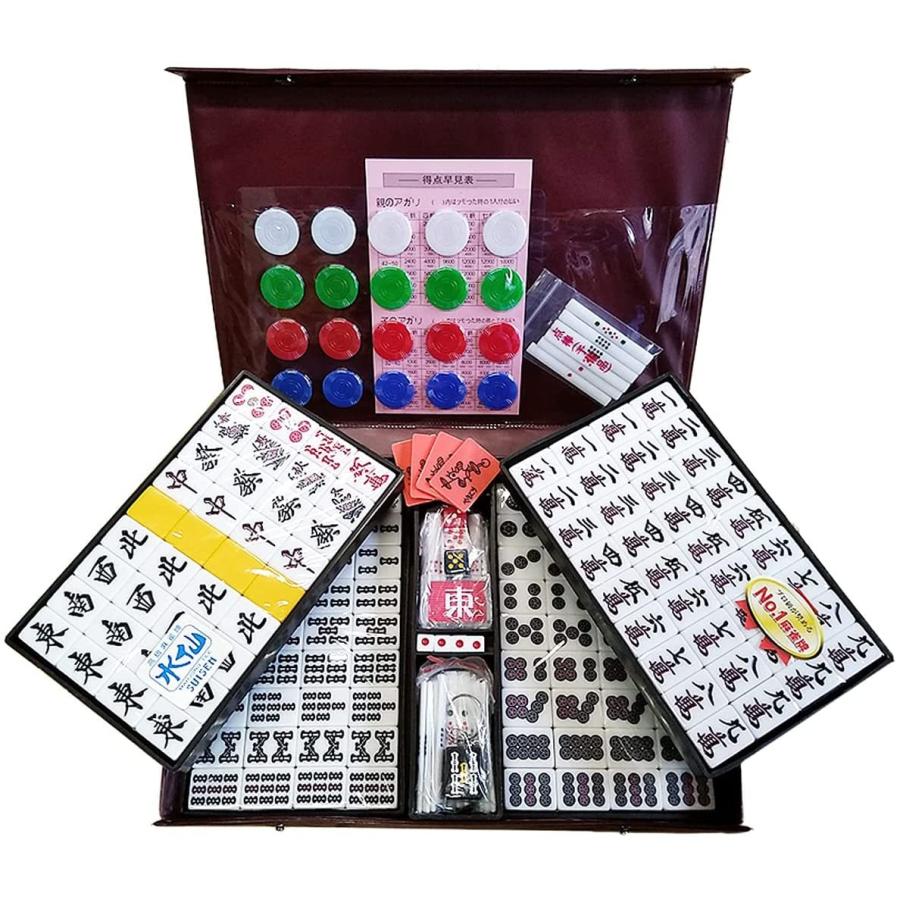 手打ち用麻雀牌 水仙＋麻雀マット（MJ-MAT） 定番の麻雀マットと