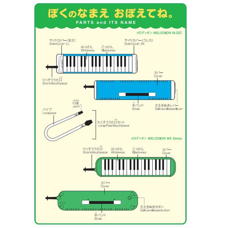 SUZUKI 鍵盤ハーモニカ メロディオン アルト 32鍵 ピンク FA-32P＋どれみシール DN-1｜g-store1｜10