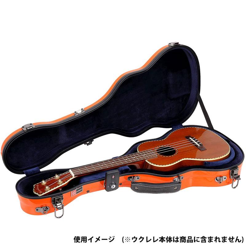 CROSSROCK テナーウクレレ ハードケース CRF2020TUOR オレンジ Tenor Ukulele テナー用ケース ショルダー