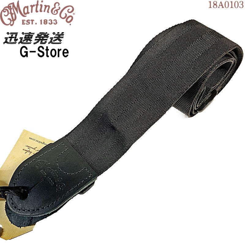 Maritn ギターストラップ 18A0103 BLK ナイロン ブラック Martin Nylon