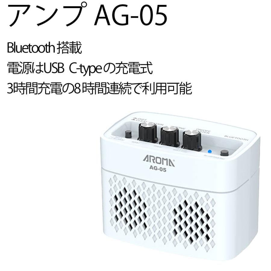 エレキギター MAC-STD PWH＋SAT10B＋ギターストラップ＋AG-05 【アッシュ】 WH