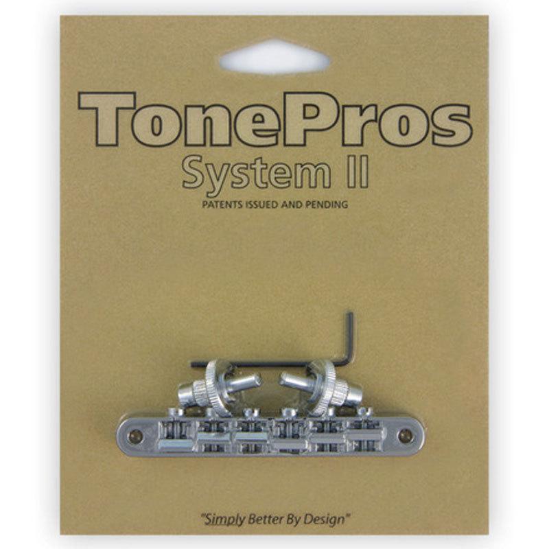 TonePros ブリッジ NVR2-C クローム AVR2 with Standard Nashville Post Tuneomatic