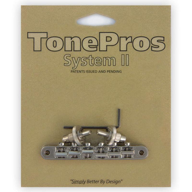 TonePros ブリッジ NVR2-N ニッケル AVR2 with Standard Nashville Post Tuneomatic