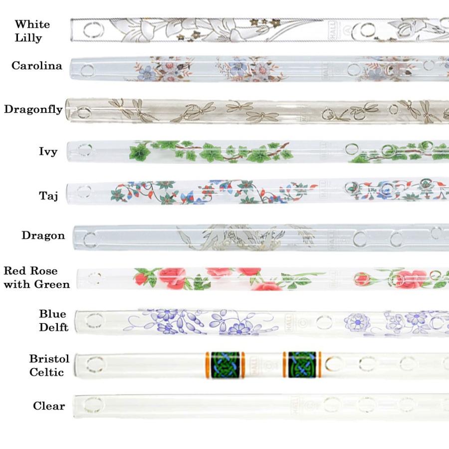 HALL CRYSTAL Flute A Offset 水晶笛 A管 全長375粍 差し上げ物 室内装飾にも至適