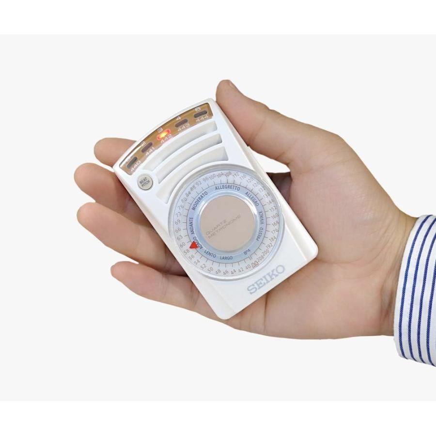 【中古】「未使用品」SEIKO (セイコー) メトロノーム クオーツ ホワイトSQ60(W) セイコーインスツル SEIKO クォーツメトロノーム SQ60W ホワイト : G